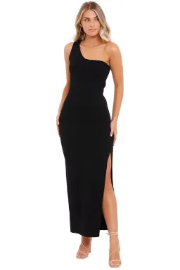 By Johnny One Shoulder Grace Dress in Black Size 12 for rent on The Volte - image 1