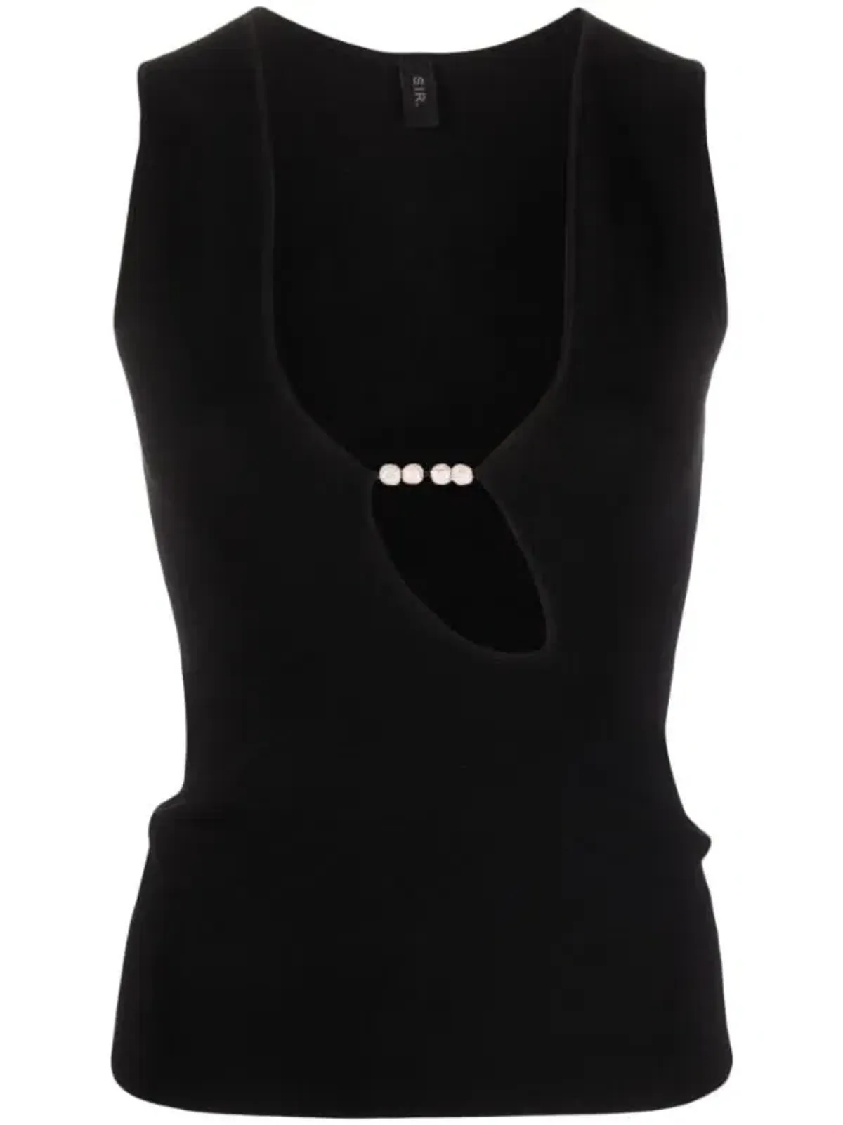 Sir The Label  Kinetic Beaded Tank Black Size 6  - Image 3