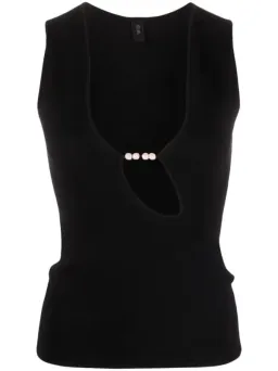 Sir The Label  Kinetic Beaded Tank Black Size 6  for rent on The Volte - image 3