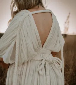 Chic Le Frique Ophelia Maxi Dress Bone One Size for rent on The Volte - image 5