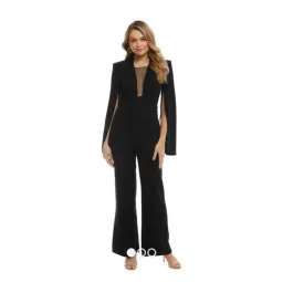 Carla Zampatti Navy Crepe Titania Jumpsuit Size 10 for rent on The Volte - image 1