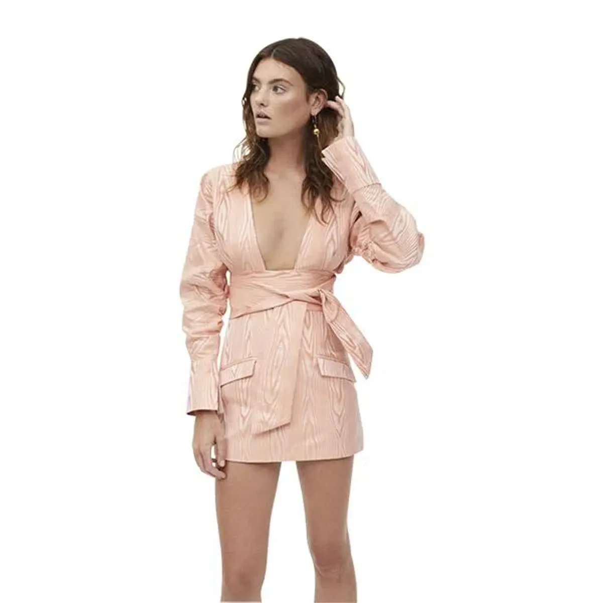 Manning Cartell Mini Mode Wrap Top and Mini Skirt Set Pink Size 8 - Image 2