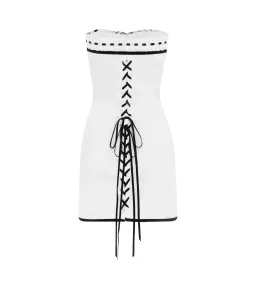 With Jean Sabrin Dress White Embroidery Size 8 for rent on The Volte - image 2