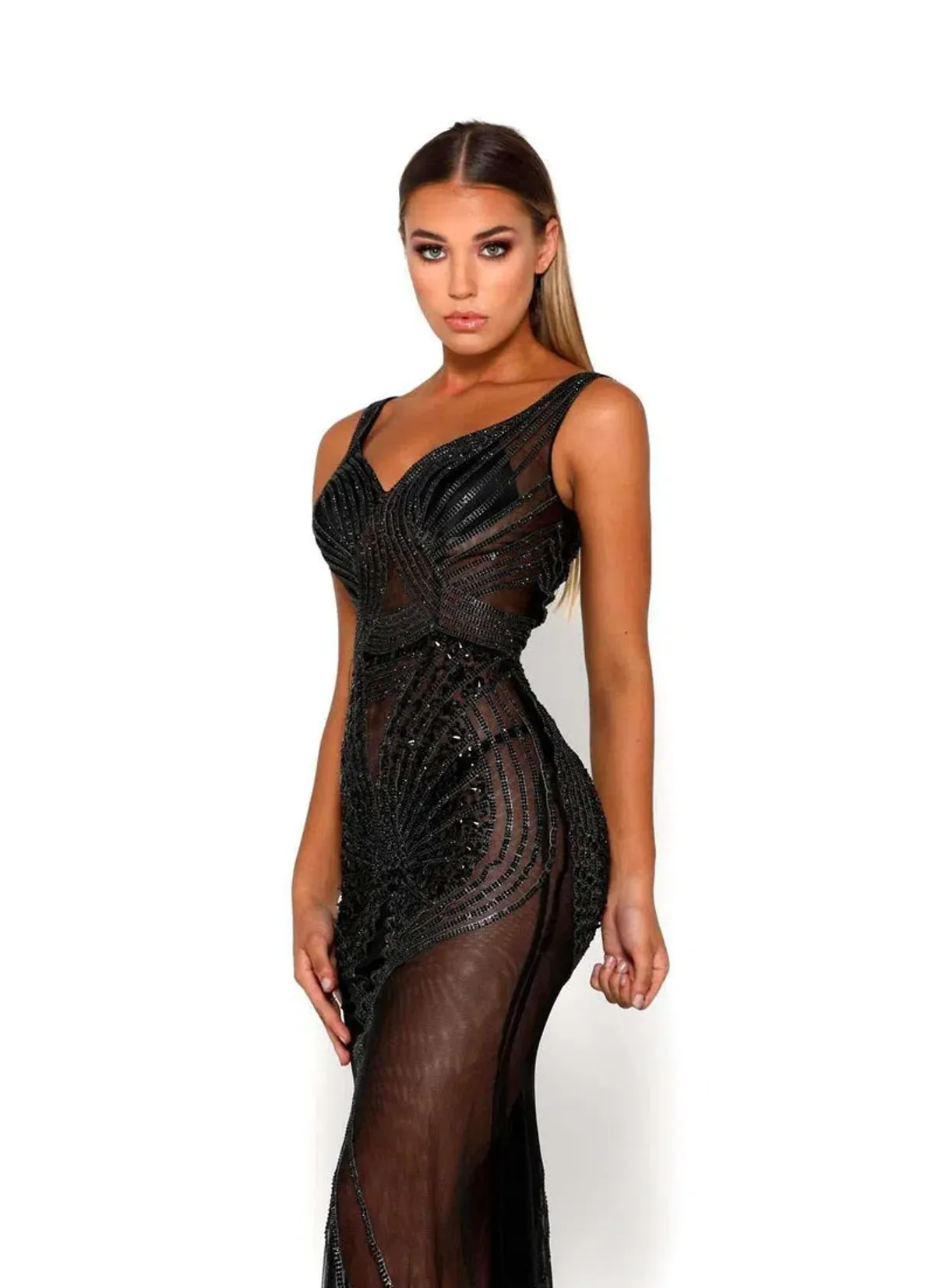 Portia And Scarlett Matrix Dress Black Size 12 - Image 2