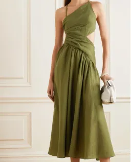 Zimmermann Asymmetrical Midi Dress Size 8 for rent on The Volte - image 1