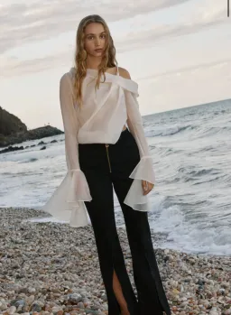 Aje Edith Draped Top Size 8 for rent on The Volte - image 1