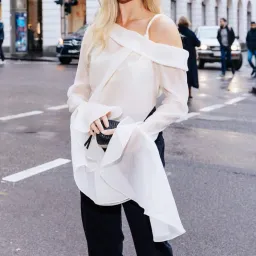 Aje Edith Draped Top Size 8 for rent on The Volte - image 2