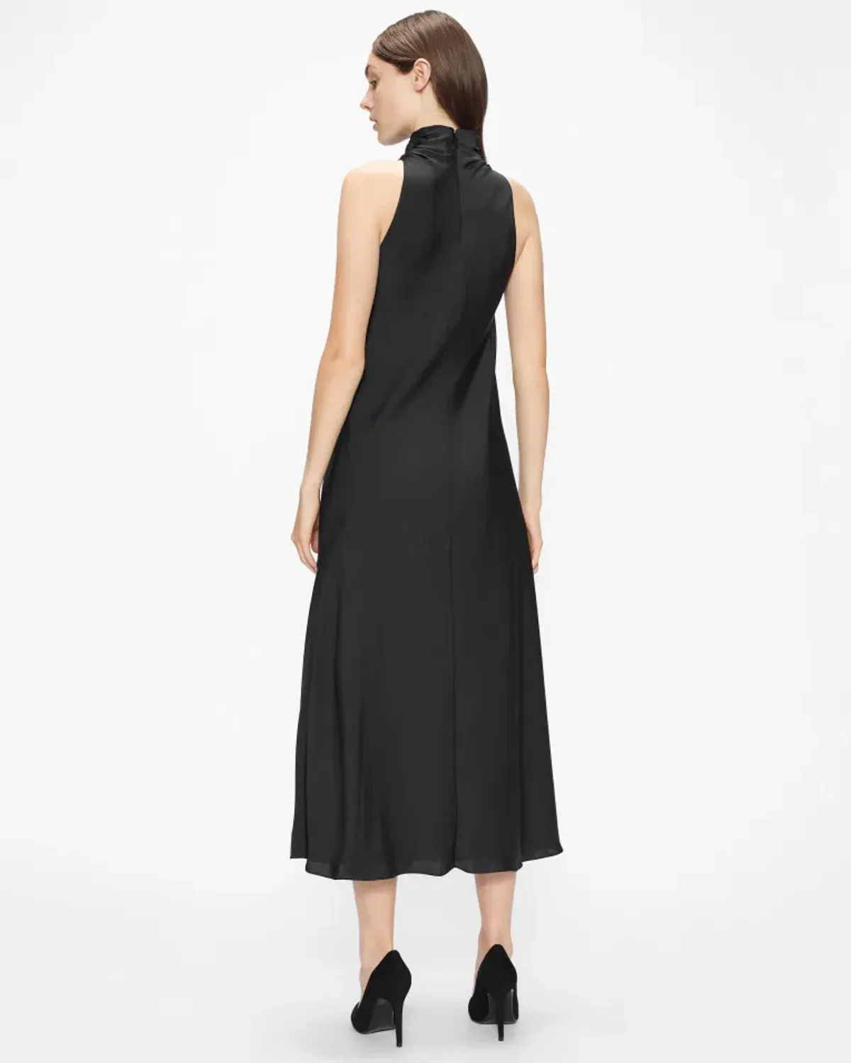 Ted Baker Joiya Cowl Neck Dress Black Size 2/AU 8 - Image 2