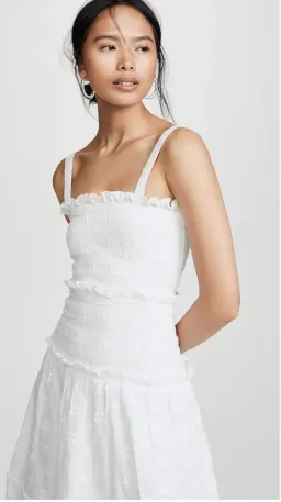 Steele Datsy Midi Dress White Size 6  for rent on The Volte - image 4