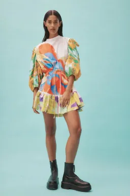 Alemais Luca Mini Dress in Multi Size 8 for rent on The Volte - image 1