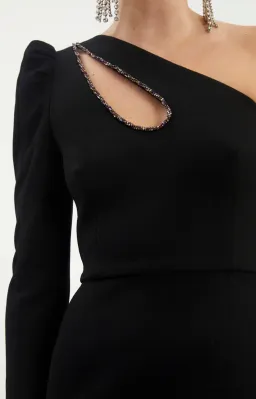 Rebecca Vallance Victoria One Sleeve Mini Black Size 12 for rent on The Volte - image 6