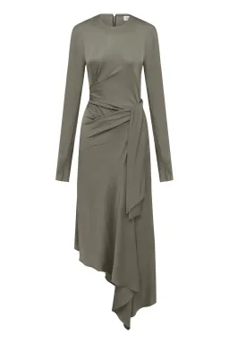 Bianca Spender Boheme Dress Sage Green Size 16 for rent on The Volte - image 3