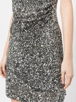 Rachel Gilbert Corrie Mini Dress Silver Size 1 / AU 8 for rent on The Volte - image 4