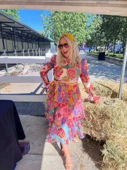 Zimmermann The Lovestruck Flounce Cotton-silk Midi Dress Mixed Paisley Floral Size 3/Au 14 for rent on The Volte - image 2