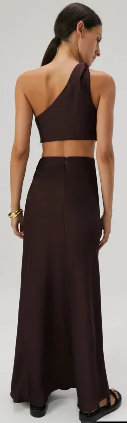 MISHA Kristin Satin Gown Size 6 for rent on The Volte - image 2