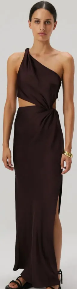 MISHA Kristin Satin Gown Size 6 for rent on The Volte - image 3