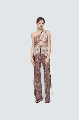 Bec and Bridge Nova Strappy Top & Priya Pant Set Floral Size 10 for rent on The Volte - image 1