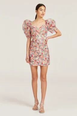 C/MEO Collective Ever More Short Sleeve Dress Floral Size 8 for rent on The Volte - image 1