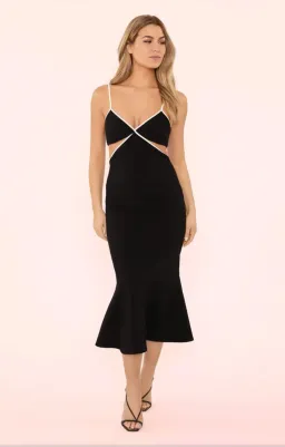 Likely Adabelle Cut-Out Dress Black Size S/AU 8 for rent on The Volte - image 1