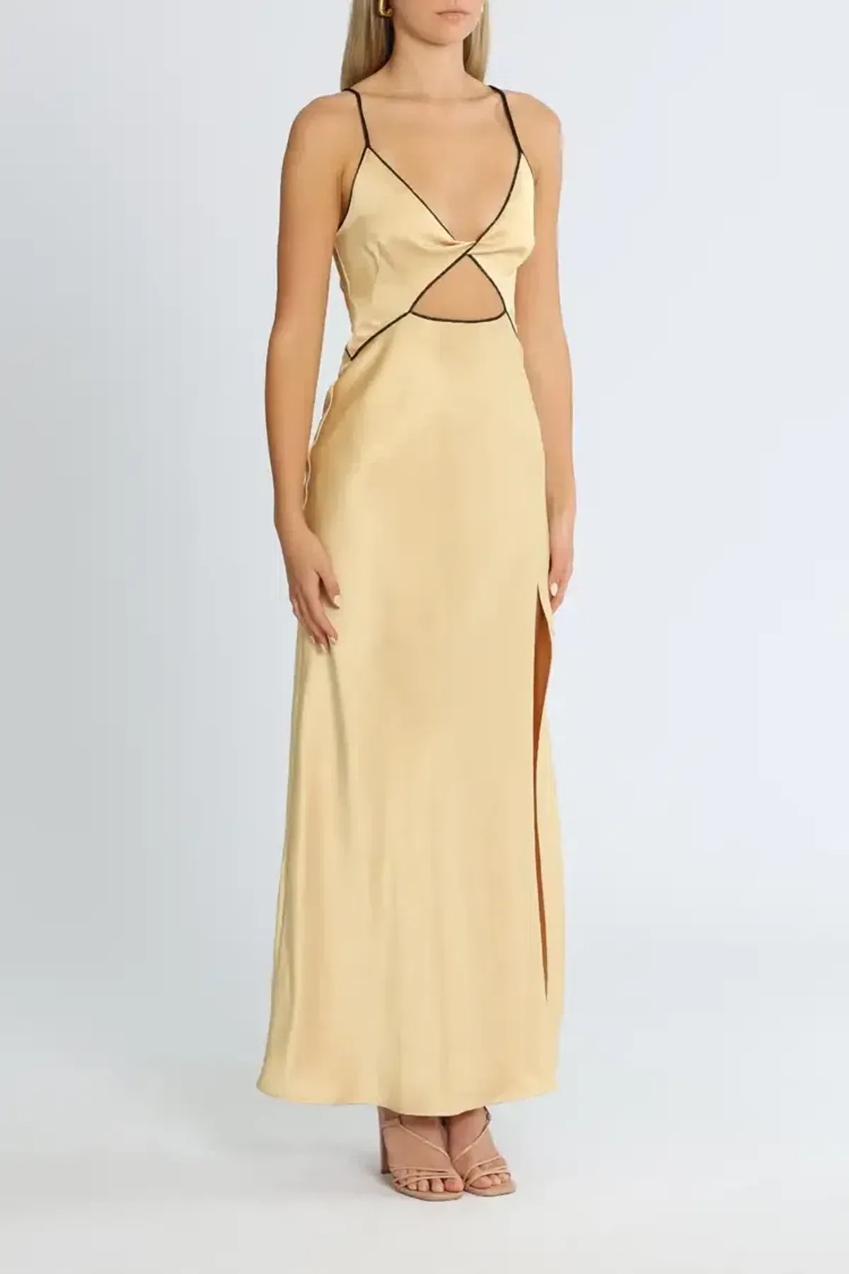 Bec and Bridge Hazel Maxi Dress in Wheat Size 8 - Image 3