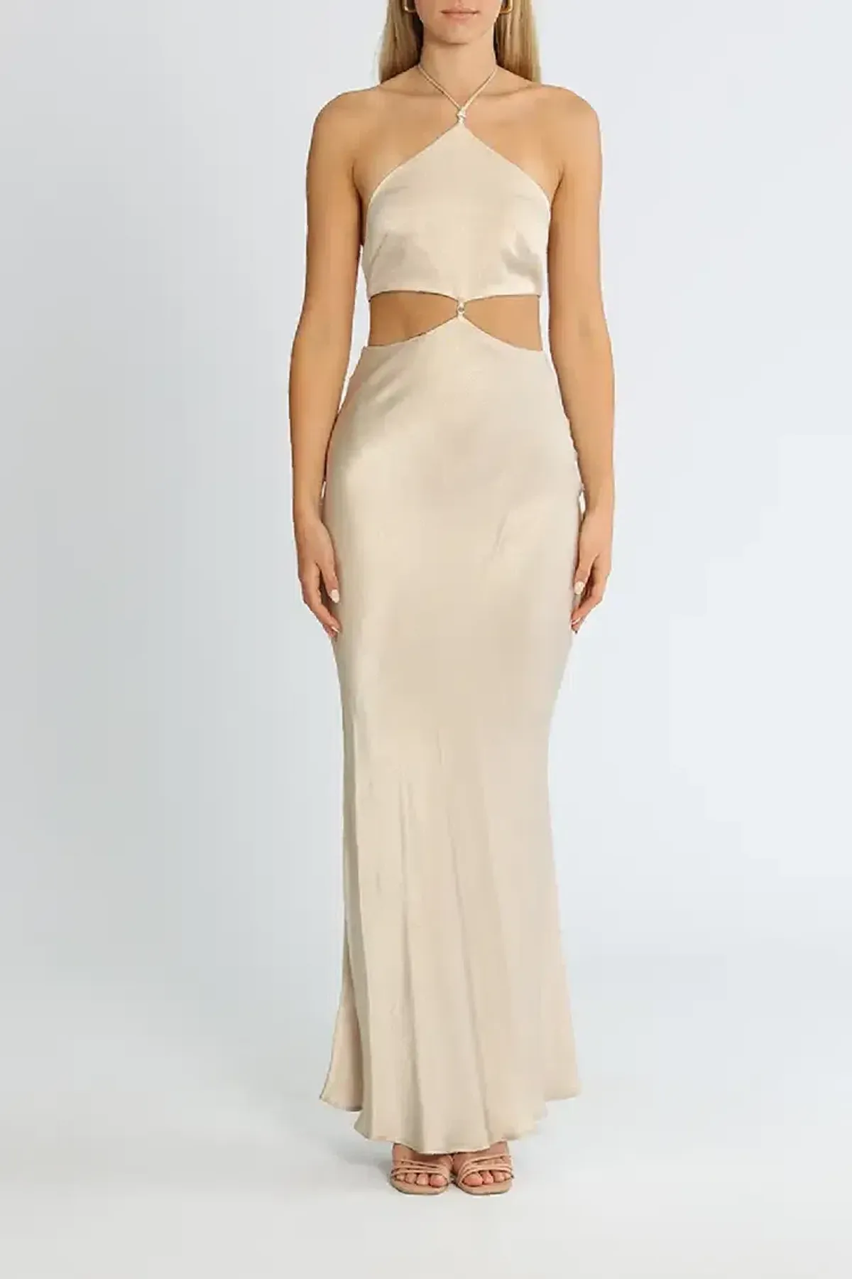 Bec and Bridge Kara Maxi Dress in Sand Size 14 - Image 3