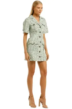 CMEO Collective Energised Dress in Ivy Woodgrain Size 10 for rent on The Volte - image 2