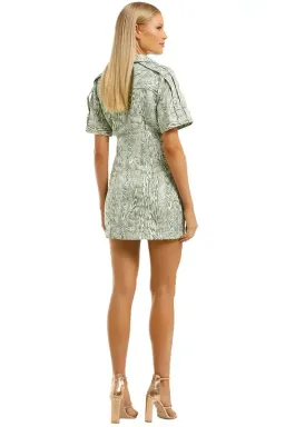 CMEO Collective Energised Dress in Ivy Woodgrain Size 6 for rent on The Volte - image 3