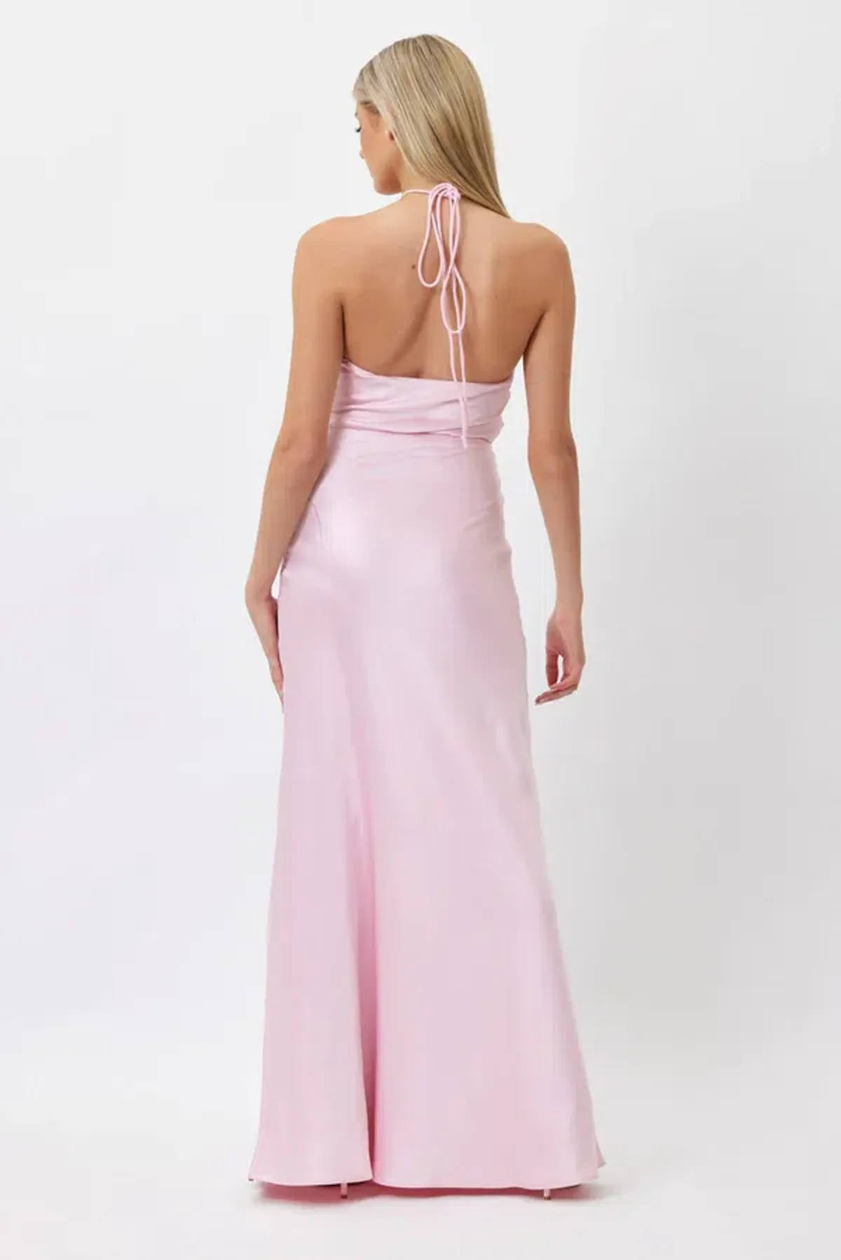 Bianca & Bridgett Tina Halter Dress Pink Size 8 - Image 3