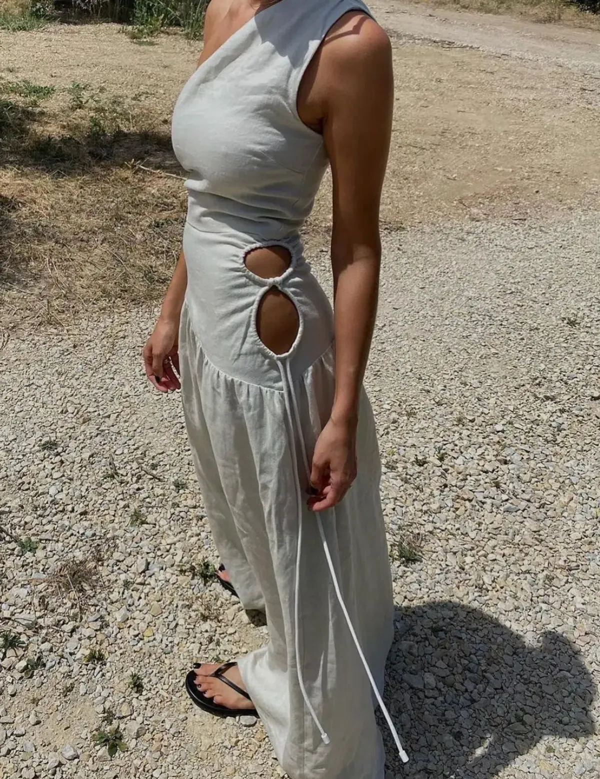 Sir the Label D'Orsay Corded Maxi Dress Ecru Size 0 / AU 6 - Image 3