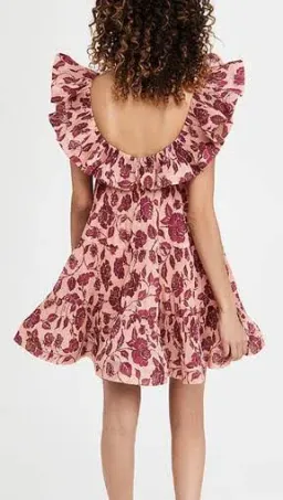 Zimmermann Lovestruck Pleated Mini Dress Floral Size 2 / AU 12 for rent on The Volte - image 3