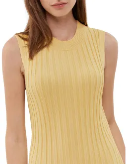 Jag Sleeveless Ribbed Knit Maxi Dress Lemon Size S / AU 8 for rent on The Volte - image 2