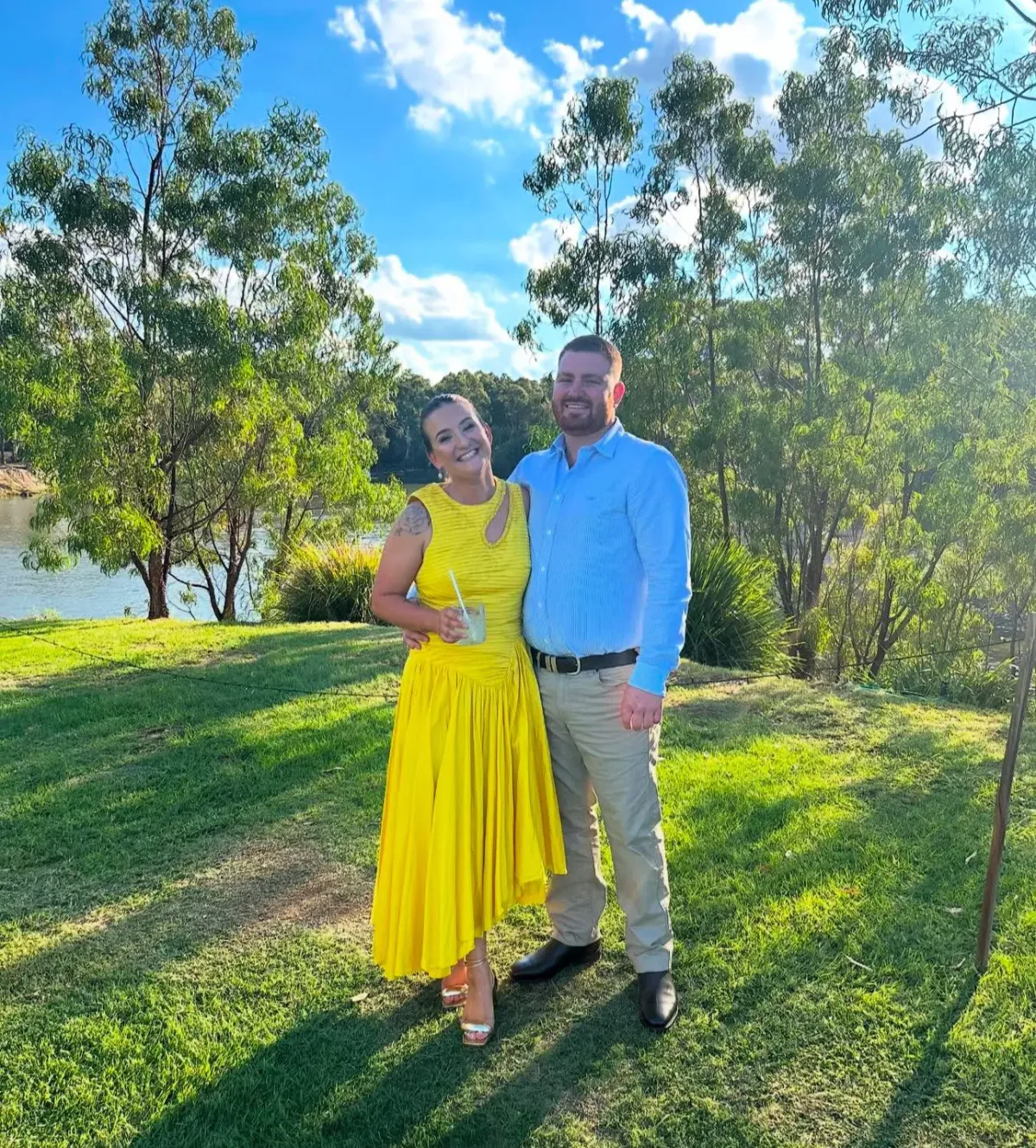 Aje Jolie Abstract Cut Out Top Size 14 & Jolie Asymmetric Midi Skirt Size 12  - Image 1