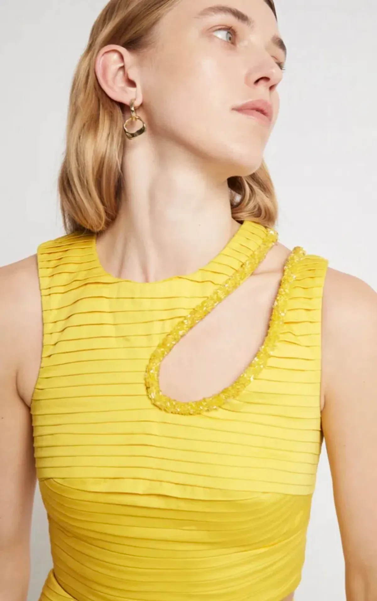 Aje Jolie Abstract Cut Out Top Size 14 & Jolie Asymmetric Midi Skirt Size 12  - Image 4