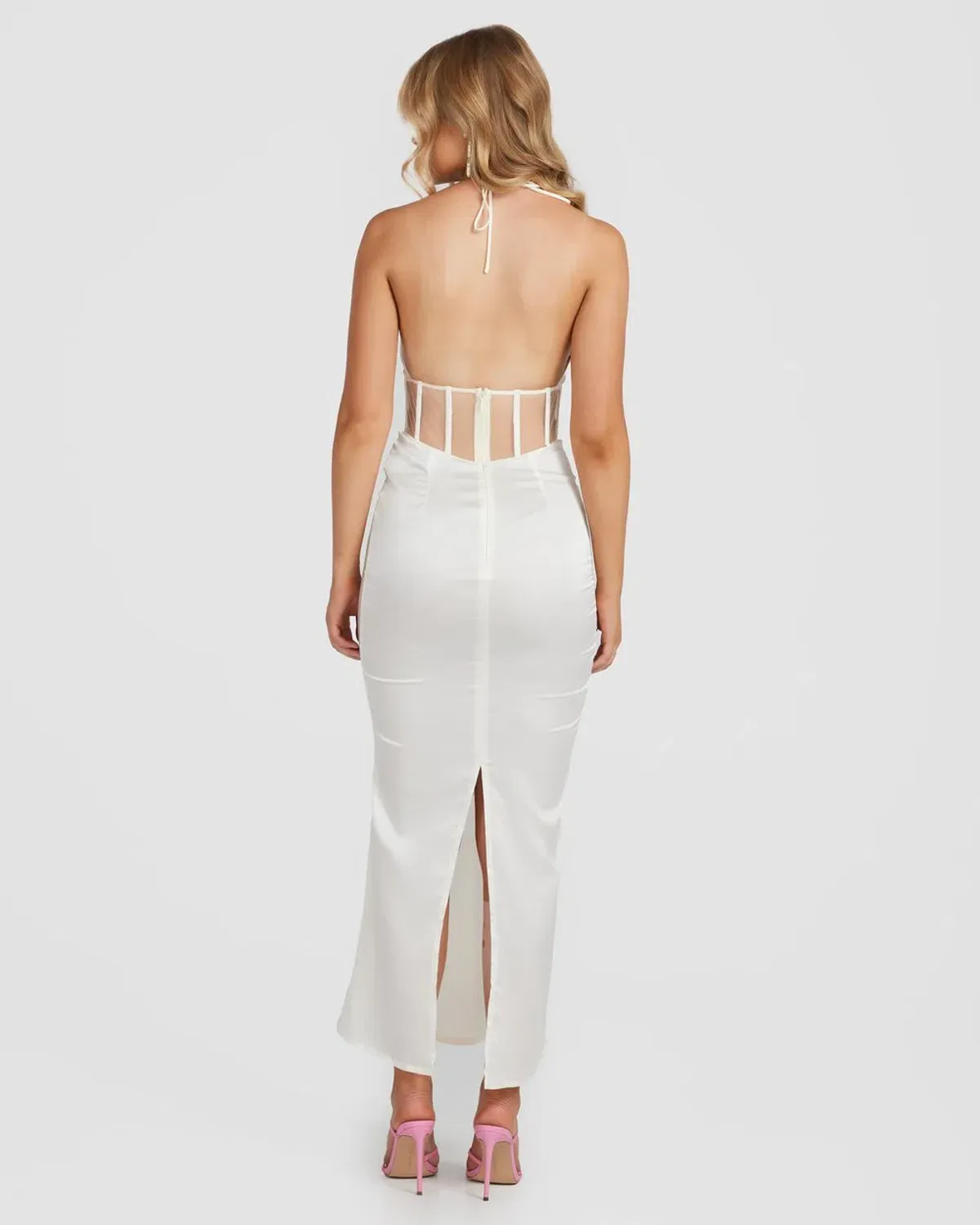 Derma Department Harlow Midi Dress White Size 4 - Image 2