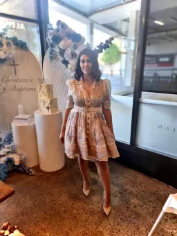 Zimmermann The High Tide Mini Shirt Dress in Odyssey Print Size 3 / AU 14 for rent on The Volte - image 4