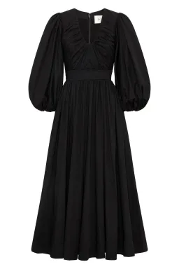 Aje Audrey Waisted Midi Dress Black Size 10 for rent on The Volte - image 5