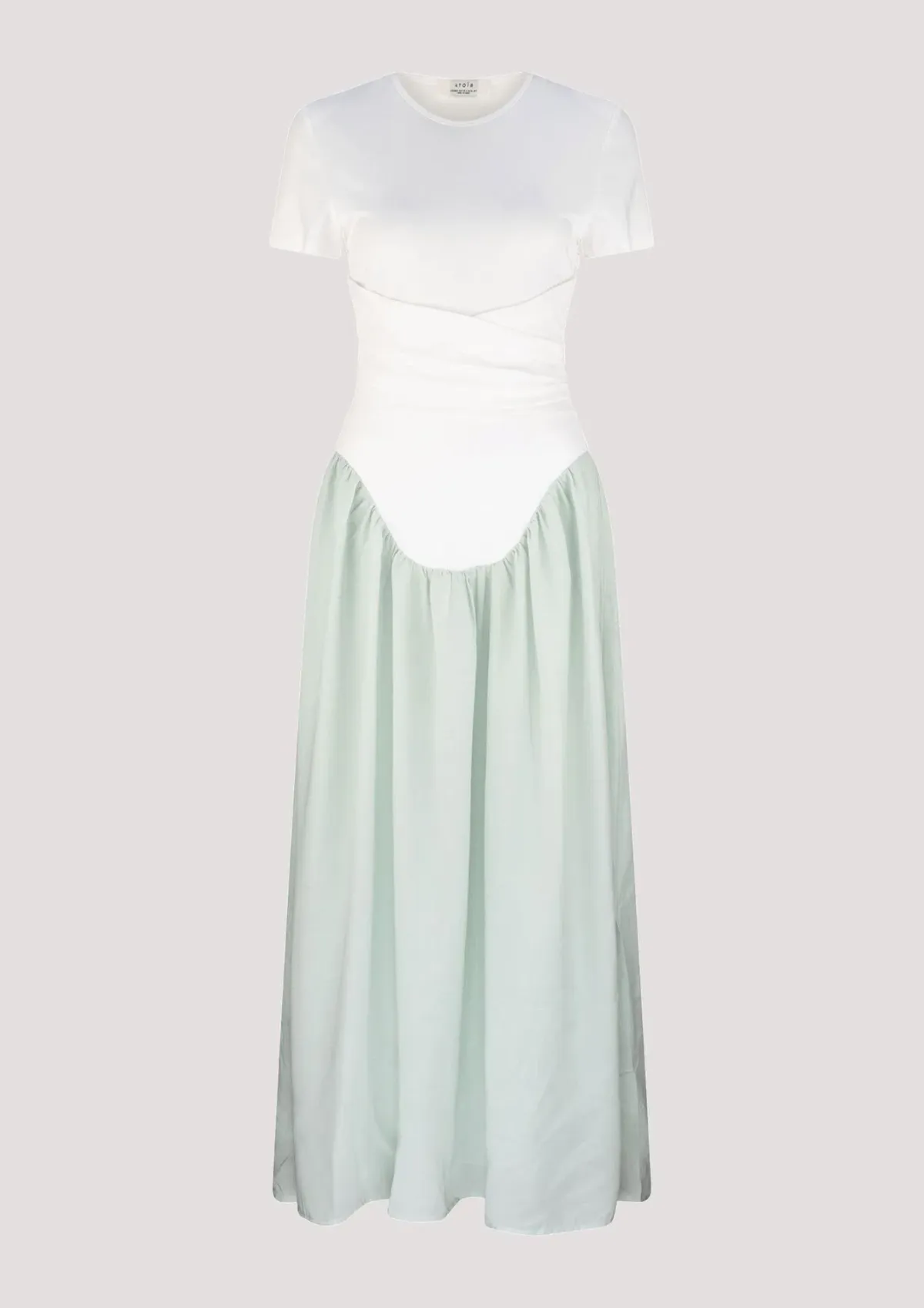 Atoir Christy Dress White/Shale Green Size 8 - Image 3