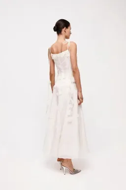 Rachel Gilbert Lorie Maxi Dress in Ivory Size 12 for rent on The Volte - image 2