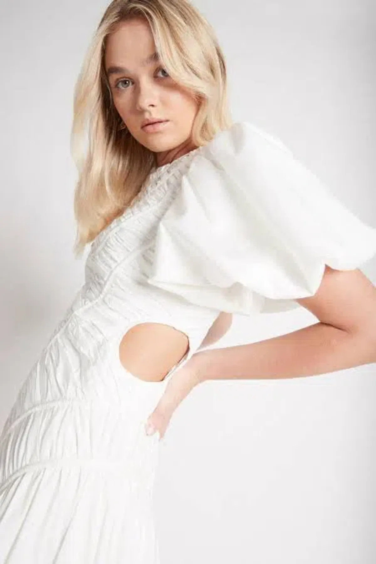 AJE Siren Drawstring Midi Dress Size 6 - Image 2