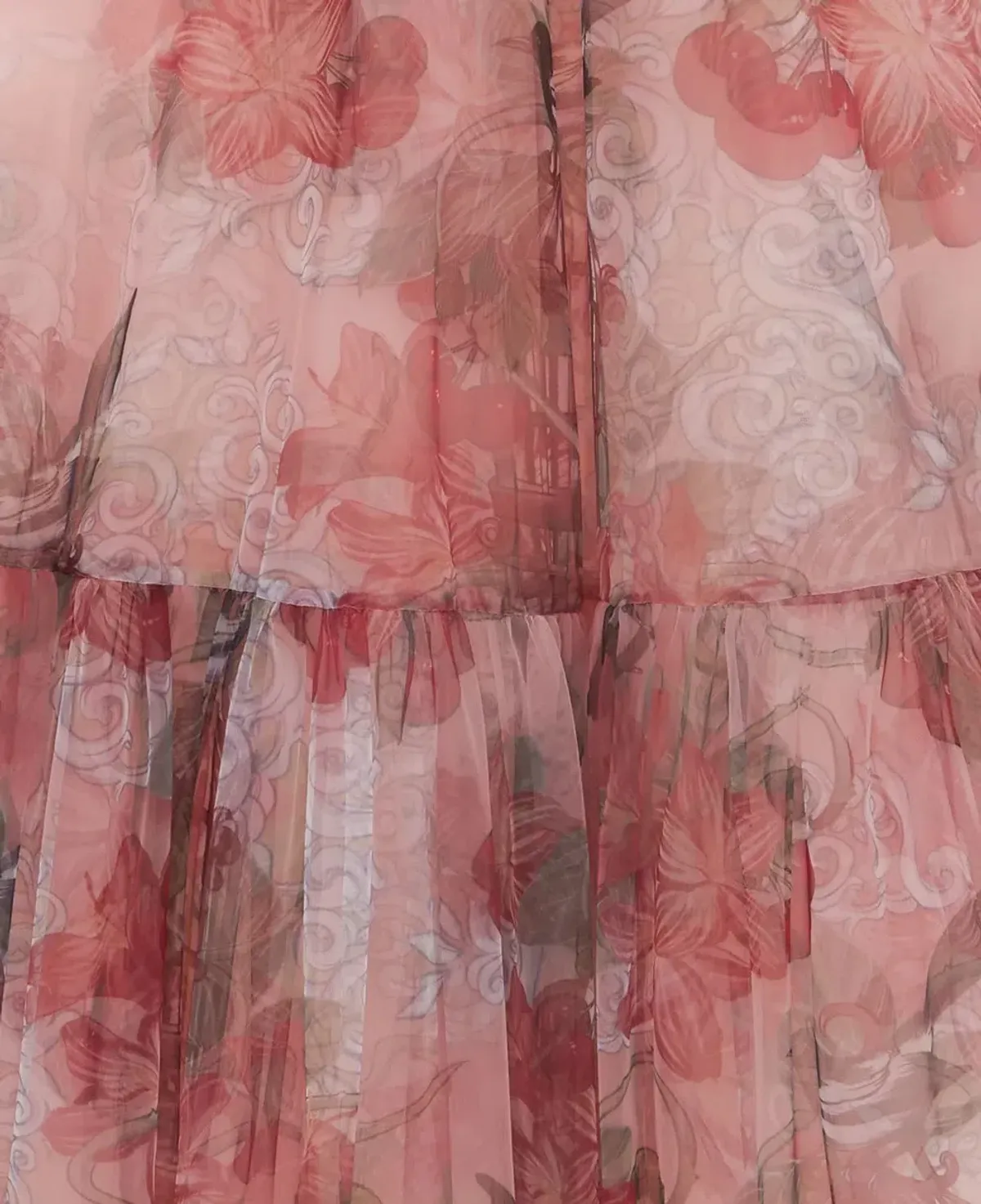 Leo Lin Rae Bustier Midi Dress in Azalea Print Size 14 - Image 4