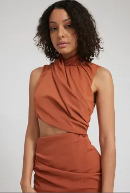 Tojha Gianna Dress Nude Orange Size 6 for rent on The Volte - image 5