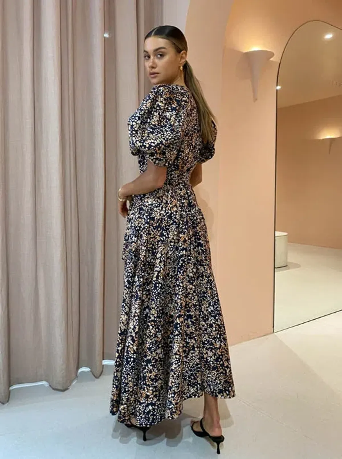 Acler Warner Dress in Wild Dot Print Size 10 - Image 2