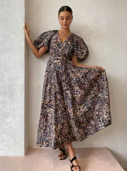 Acler Warner Dress in Wild Dot Print Size 10 for rent on The Volte - image 3