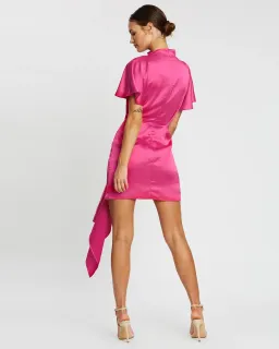 Acler Lochner Dress Fuchsia Size 12 for rent on The Volte - image 4