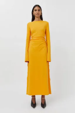 Camilla and Marc Alexandre Dress Marigold Yellow Size 14 for rent on The Volte - image 1