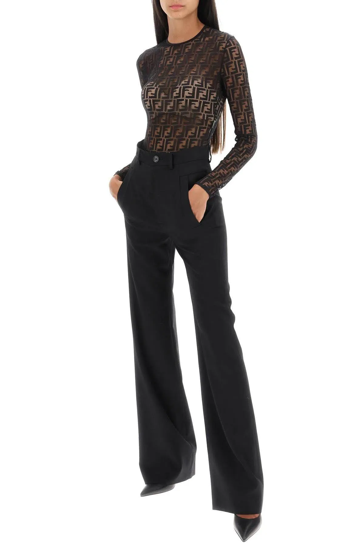 Fendi Bodysuit Black Size 14 - Image 1
