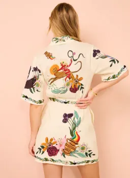 Alemais Meagan Mini Dress Print Size 10 for rent on The Volte - image 3