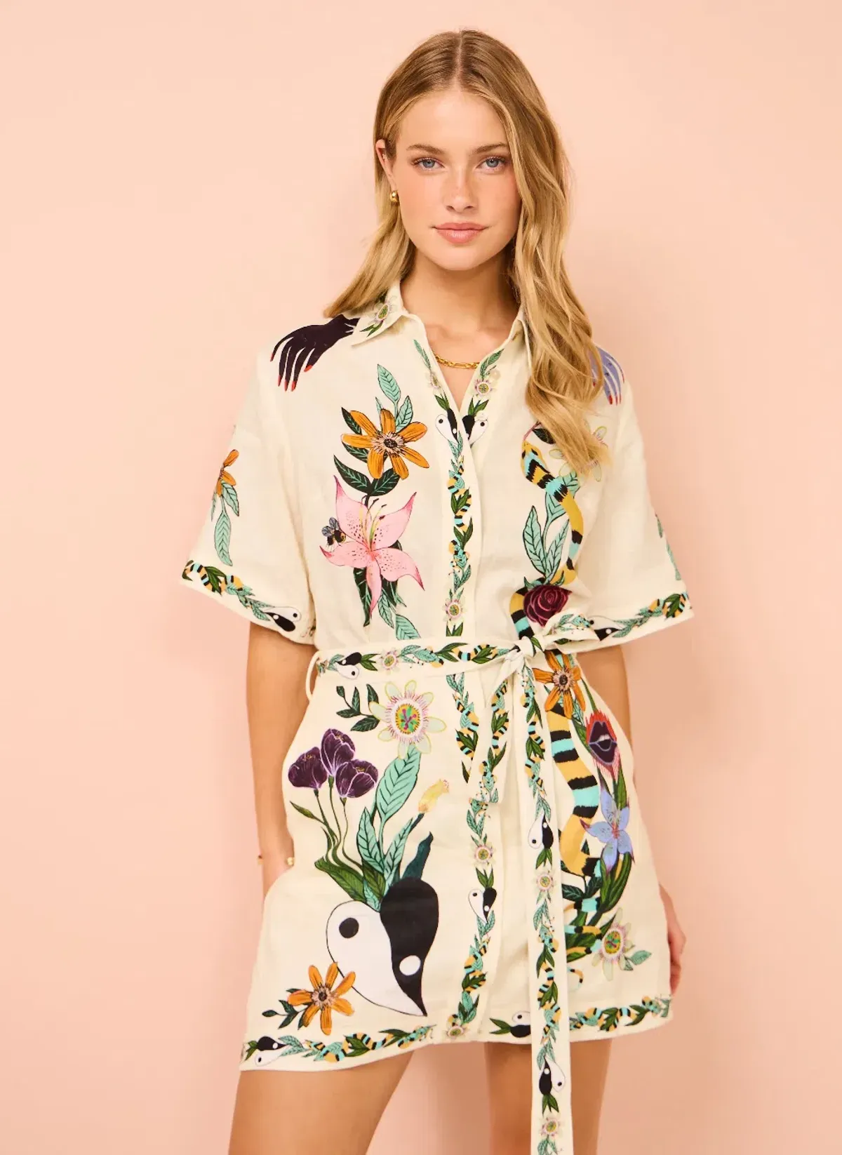 Alemais Meagan Mini Dress Print Size 12  - Image 1