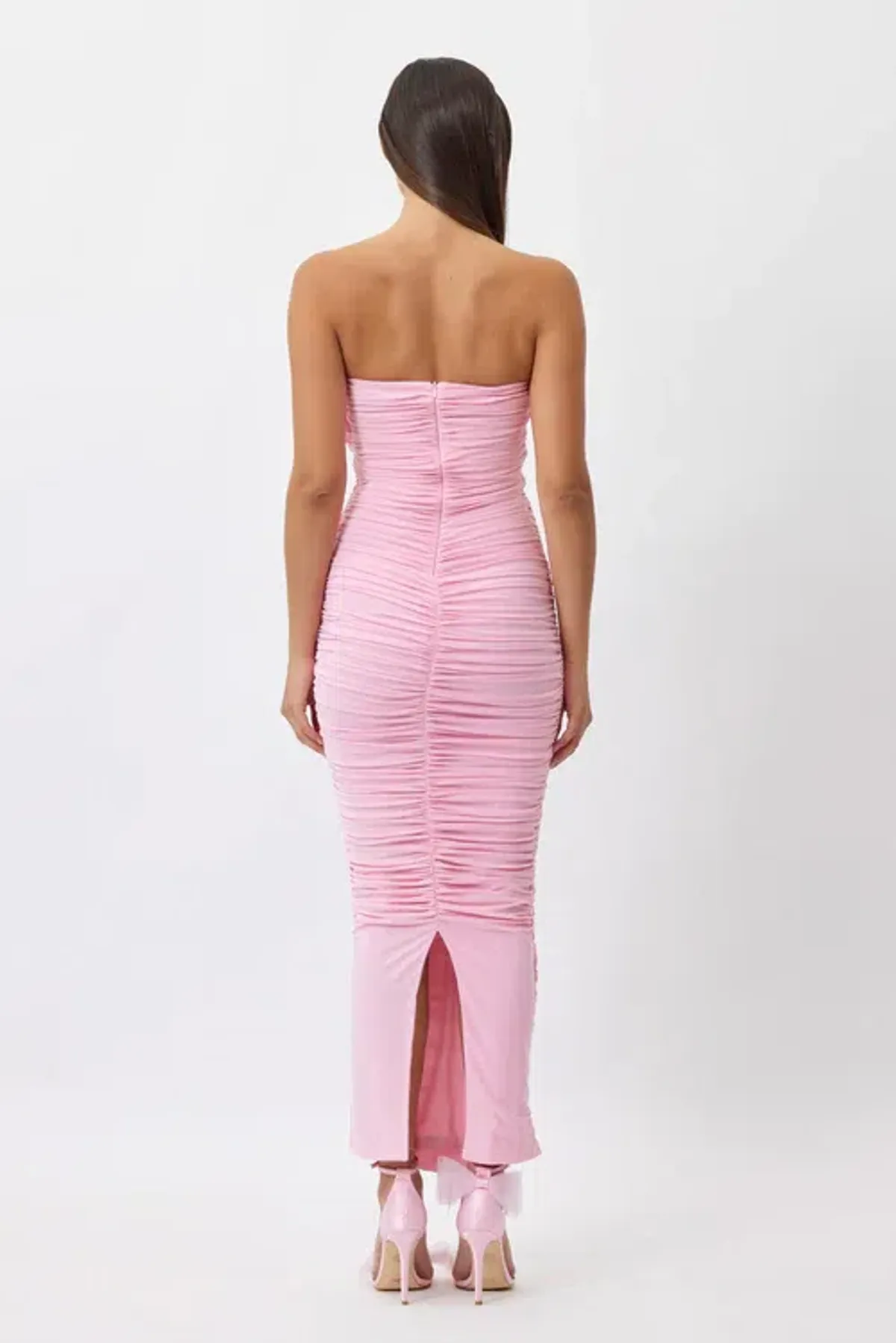 Bianca and Bridgett Tara MIdi Dress in Pink Size 6 - Image 3