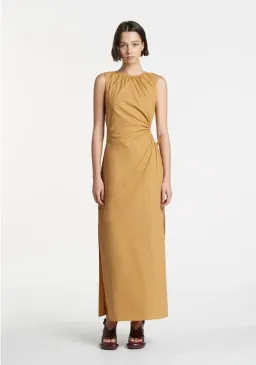 Sir the Label Dion Cut Out Maxi Dress Camel Size 6 for rent on The Volte - image 1